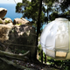 Illustration for article titled This Floating Globe Tent Is a Cocoon for People